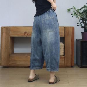 90s Fashion Pleated High Rise Ankle Jeans