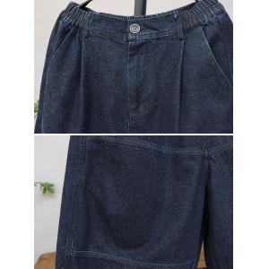 Baggy-Fit High Rise Gardening Jeans for Women