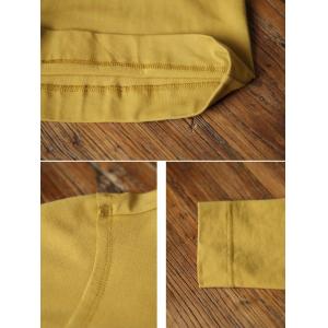 Long Sleeves Cotton Button Down T-shirt