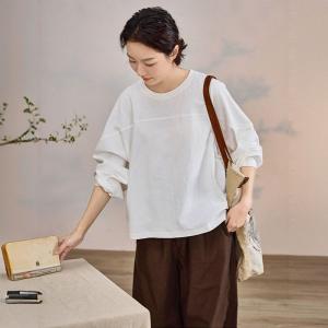 Crew Neck Cotton Oversized Plain T-shirt