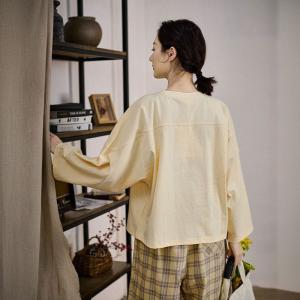 Crew Neck Cotton Oversized Plain T-shirt