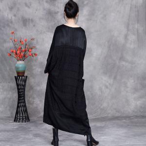 Elegant Bat Sleeves Loose Abaya Dress