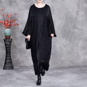 Elegant Bat Sleeves Loose Abaya Dress