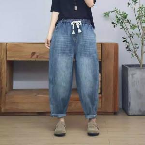 90s Fashion Casual Stone Wash Momma Jeans