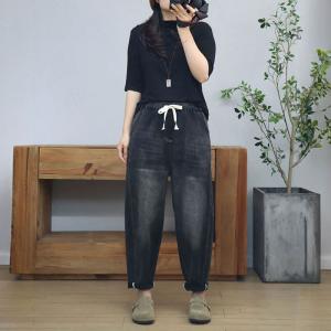 90s Fashion Casual Stone Wash Momma Jeans