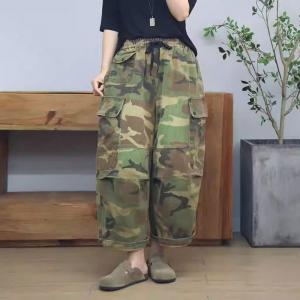 Big Flap Pocket Versatile Camo Cargo Pants
