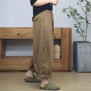 Loose-Fit Straight Leg Cotton Casual Cargo Pants