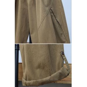 Loose-Fit Straight Leg Cotton Casual Cargo Pants