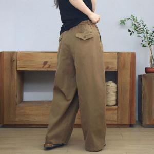 Loose-Fit Straight Leg Cotton Casual Cargo Pants