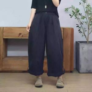 Loose-Fit Straight Leg Cotton Casual Cargo Pants