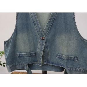 Unique Design Short Jean Waistcoat