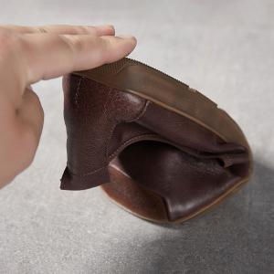 Square Toe Leather Casual Comfortable Teacher Flats