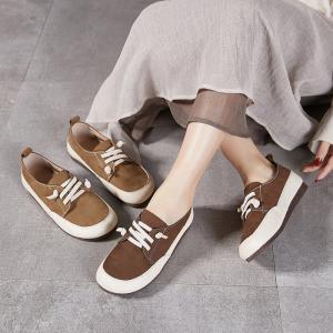 Leisure Chi C Soft Leather Tied Granny Shoes