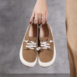 Leisure Chi C Soft Leather Tied Granny Shoes