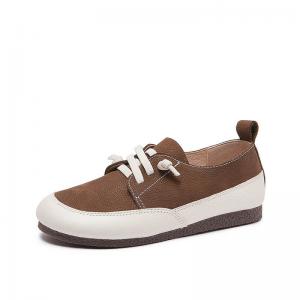 Leisure Chi C Soft Leather Tied Granny Shoes