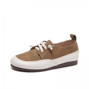 Leisure Chi C Soft Leather Tied Granny Shoes
