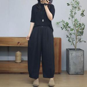High Waist Comfy Wide Leg Linen Pants