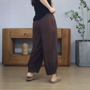 High Waist Comfy Wide Leg Linen Pants