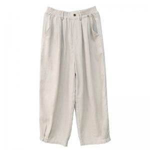 High Waist Comfy Wide Leg Linen Pants