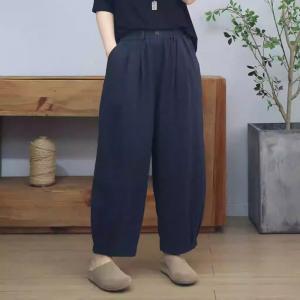 High Waist Comfy Wide Leg Linen Pants