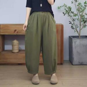 High Waist Comfy Wide Leg Linen Pants