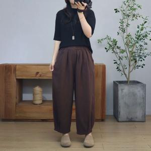 High Waist Comfy Wide Leg Linen Pants