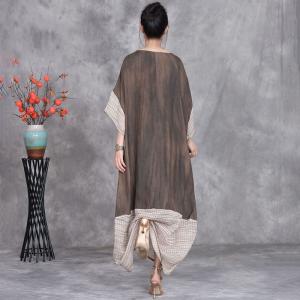 Floral Prints Tassel Plus Size Cocoon Dress