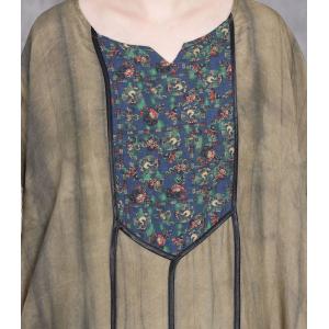 Floral Prints Tassel Plus Size Cocoon Dress