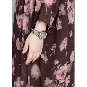 Roses Prints Shawl Printed Loose Resort Dress
