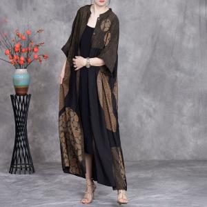 Circle Patchwork Oversized Dotted Cardigan Shirt