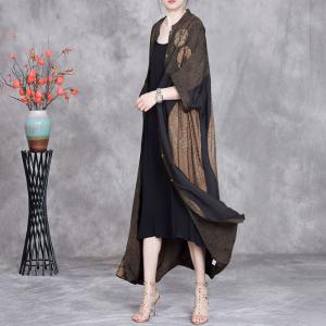 Circle Patchwork Oversized Dotted Cardigan Shirt