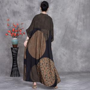 Circle Patchwork Oversized Dotted Cardigan Shirt