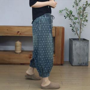 90s Fashion Lazy Day Baggy Floral Embroidered Jeans Women
