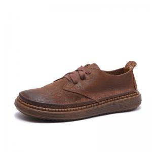 Senior Women Comfort Leather Tied Footwear