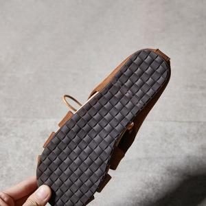 Leather Tied Beach Flat Gladiator Sandals