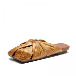 Original Design Square Toe Beach Knotted Flats