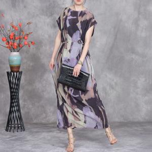 Short Sleeves Summer Tied Waist Brunch Dress