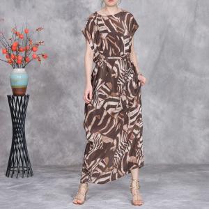Short Sleeves Summer Tied Waist Brunch Dress