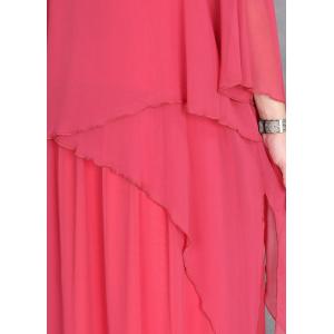 Resort Style Layering Maxi Flowing Sheer Dress