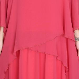 Resort Style Layering Maxi Flowing Sheer Dress