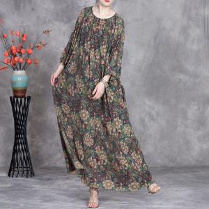 Comfy-Fit Floral Beach Maxi Dress