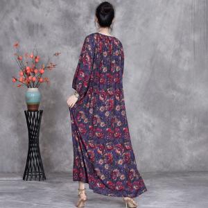 Comfy-Fit Floral Beach Maxi Dress