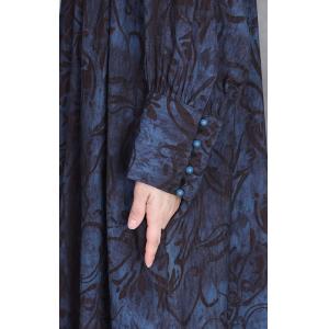 Senior Women Elegant Printed Maxi Winery Dress