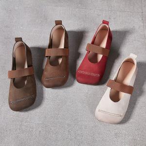 Cozy Square Toe Mom Ballet Flats
