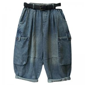 Big Side Pockets Baggy Harem Barrel Jeans