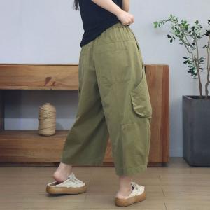 Lazy Day Comfort Wide Leg Ankle Cargo Pants