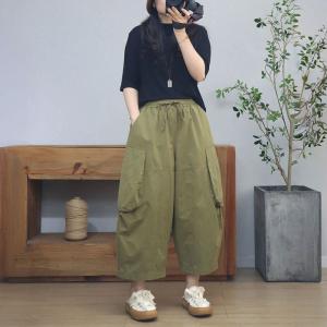 Lazy Day Comfort Wide Leg Ankle Cargo Pants