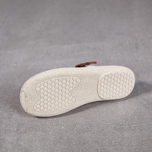 Summer Buckle Straps Leather Platform Slippers