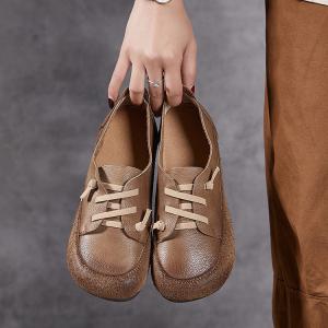 Causal Comfort Tied Mom Low Heels Shoes