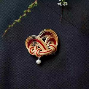 Chinese Vintage Handmade Bamboo Brooch Pin